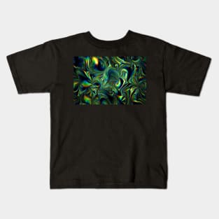 Metallic green folio Kids T-Shirt